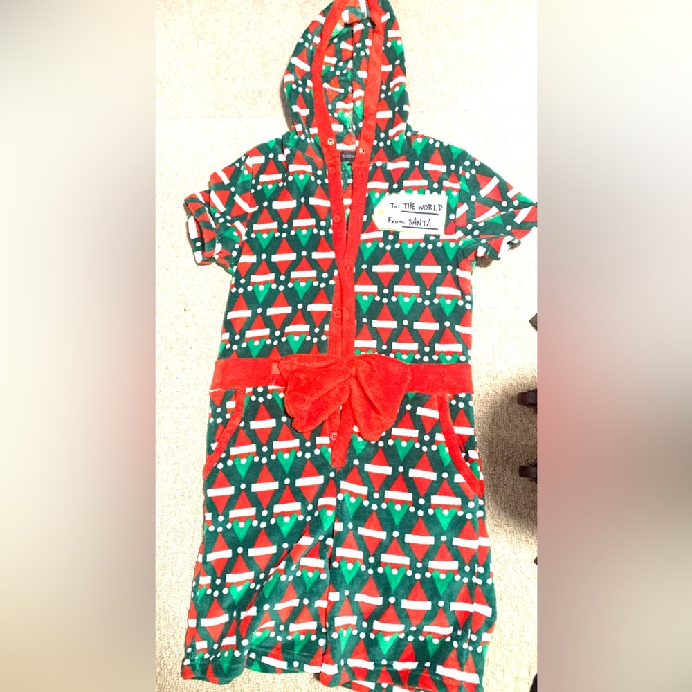 Elf short onesie